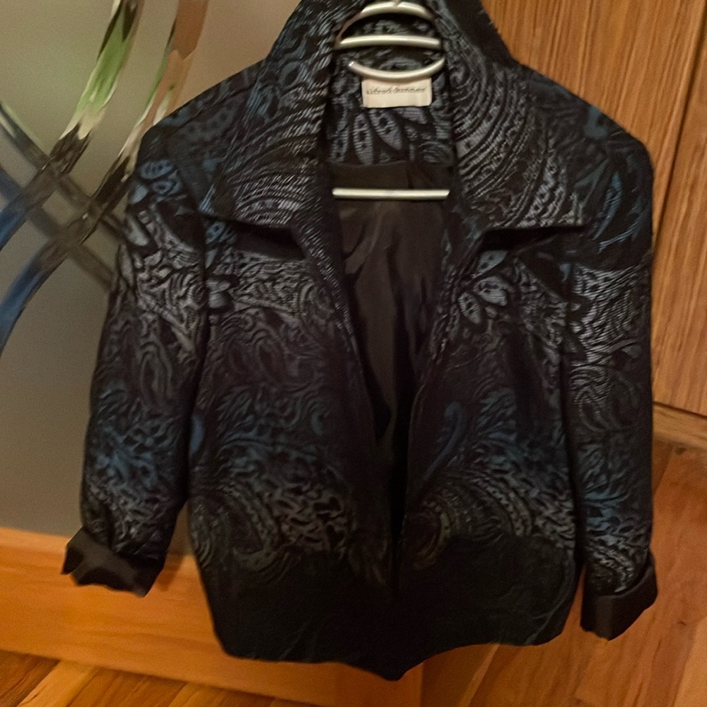 Women jacket not new Alfred Dunner blue with black size M